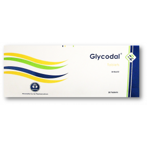 GLYCODAL ANTACID ( CALCIUM CARBONATE 420 MG + DIMETHICONE 10 MG + GLYCINE 180 MG ) 30 CHEWABLE TABLETS